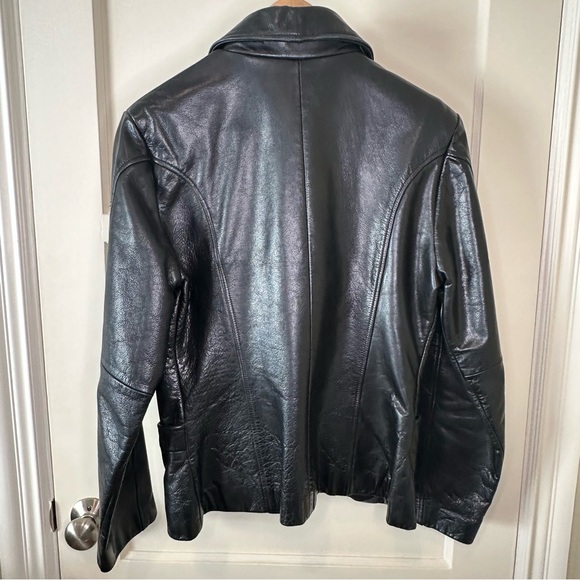 Guess Vintage 90"s Leather Jacket - Size Medium - Picture 6 of 10